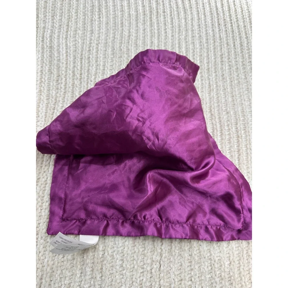 Disney Doc McStuffins Baby Security Blanket Pink Star Lovey‎ Purple Satin